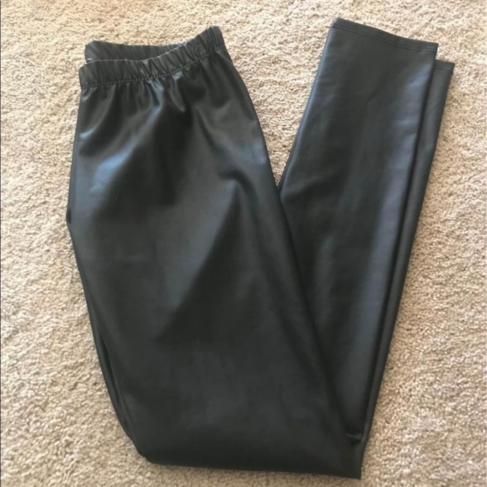 New Faux Leather Leggings size Small
